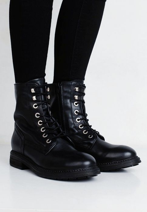 Нови Zign и Zara Дамски Боти Естествена Кожа Номер 37