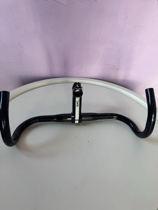 Ghidon cursier + pipă Deda din aluminiu – pentru bicicletă de șosea