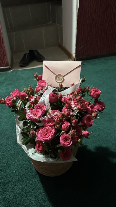 кустовые розы букет