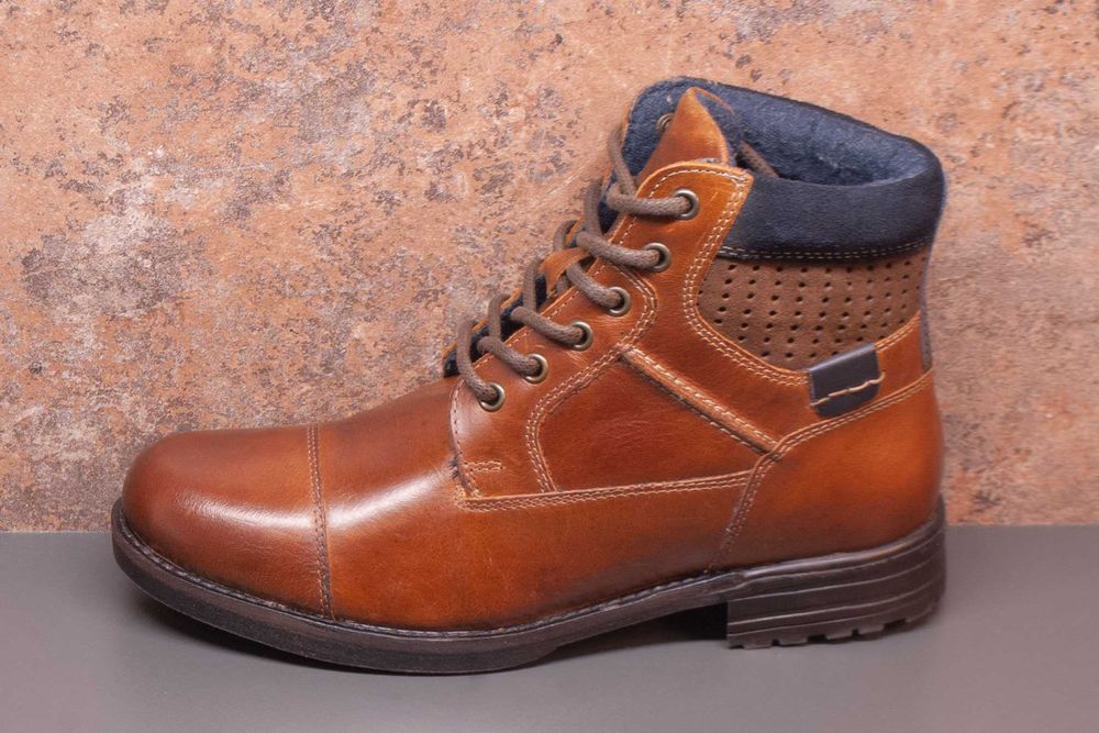 Маркови мъжки боти от естествена кожа номер 41