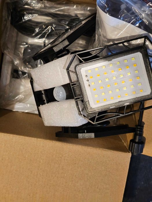 Lampa solara 267 LED-uri activare prin mișcare panou solar