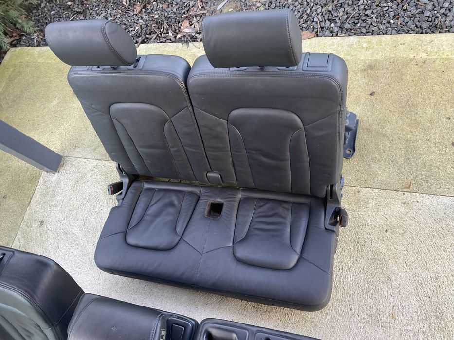 Interior Audi Q7 S-line cu 7 locuri si incalzire in scaune 2008-2015