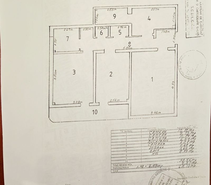 Vanzare apartament 3 camere, zona Catedrala