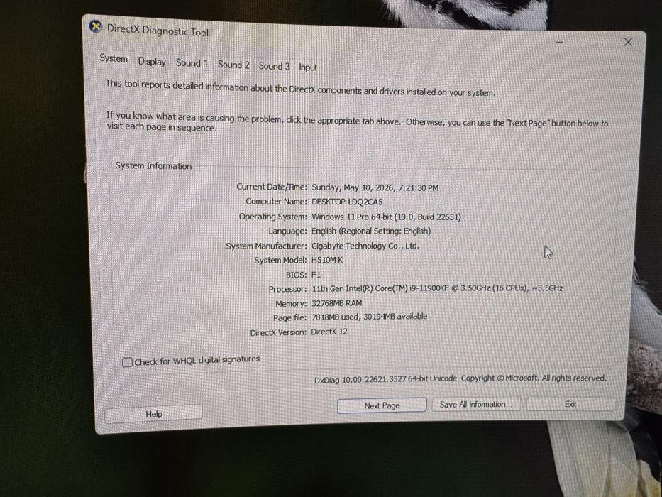 PC Gaming i9 11900KF
