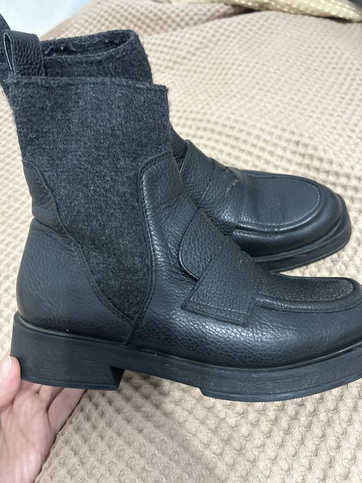 Обувь зимняя натуралка мех внутри с наружи кожа