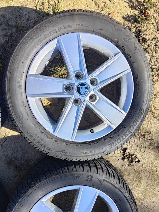 Jante Originale din Aluminiu de Skoda Octavia 2, 3 de IARNĂ M+S pe 16"