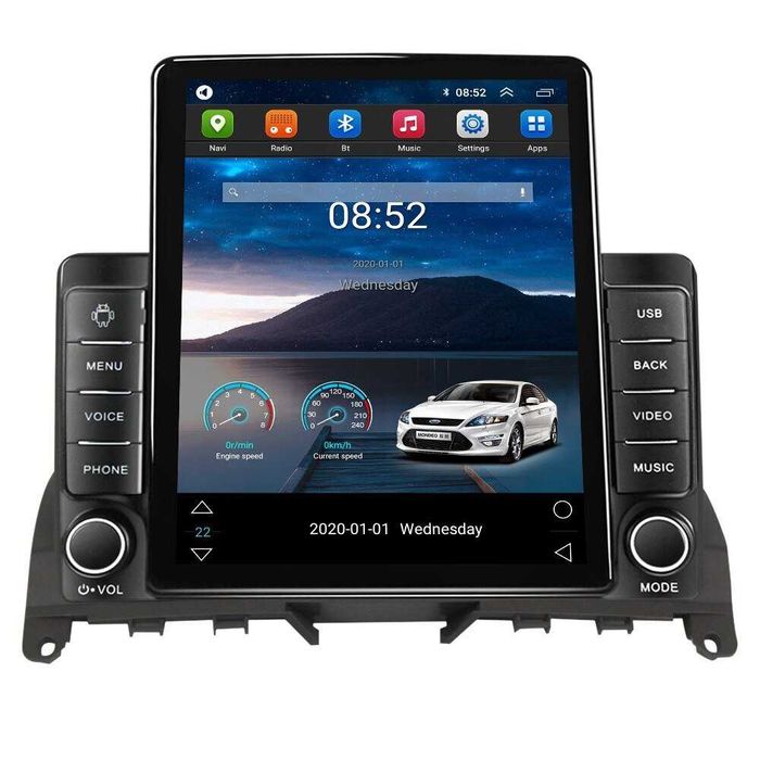 Navigatie Mercedes C Class W204 Ecran TESLA 9.7 inch 4GB RAM GARANTIE