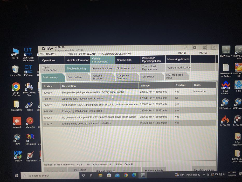 Diagnoza/tester/codari BMW ISTA-ESYS.. seriile F bmw