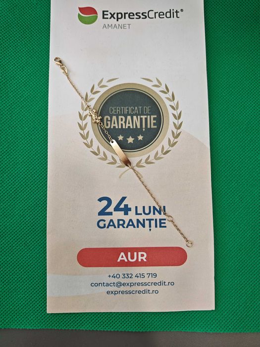 (Ag44 B6013) Bratara aur pt copii 14K 1.58g