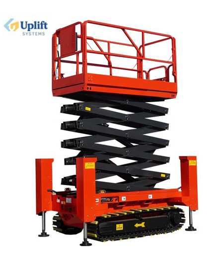 Подъёмник: Гусеничная самоходная ножничная подъёмная рабочая платформа