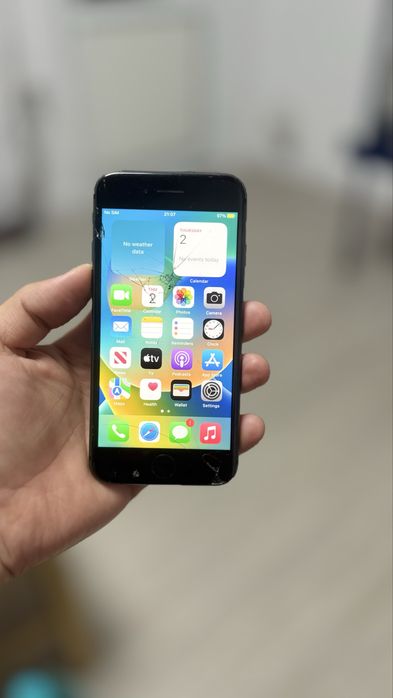 iPhone 8 Black 64GB 85% Neverlock Amprenta OK-Perfect Functional-OK