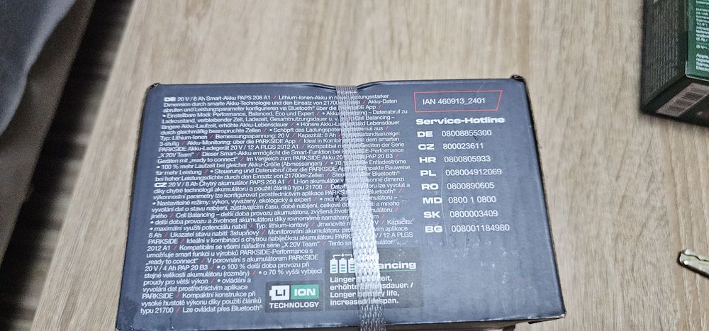 Acumulator Parkside 20v-8 AH