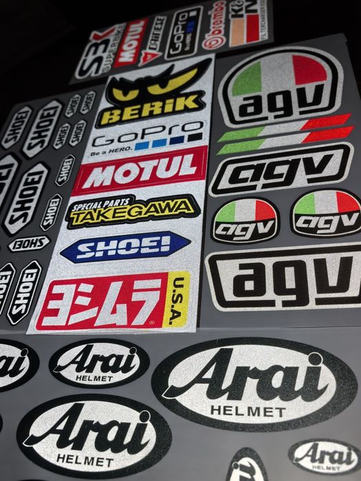 Авто-мото стикери, лепенки за каска, Скутер, Тротинетка K&N BREMBO AGV