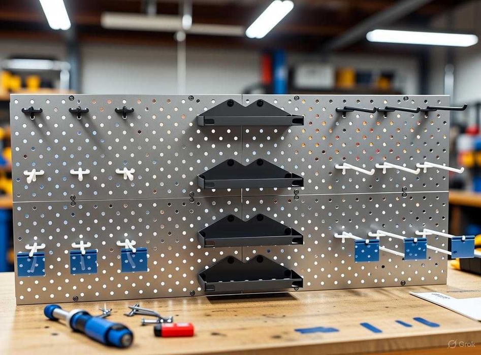 Teshilgan panel, перфопанель, do'konda ilgaklar uchun panel