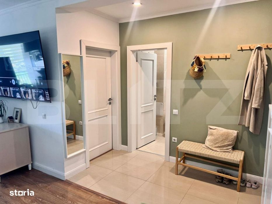 Apartament 2 camere, 56 mp, semidecomandat, 2 parcari, zona Porii