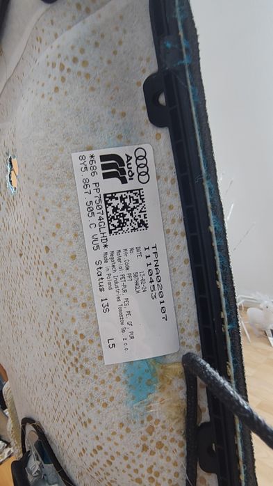 Plafon cu trapa Audi A3/S3/Rs3 NOU negru