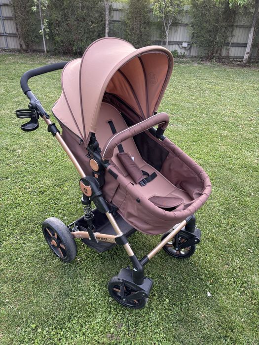 Carucior 2 in 1 pliabil cu suspensie