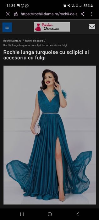 Rochie elegantă lungă , mărimea 40