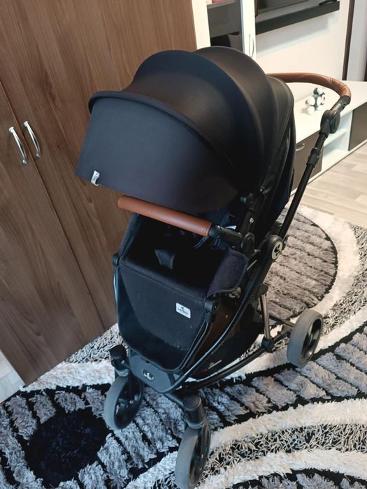 Lorelli Premium Детска количка CRYSTA 3в1 BLACK DIAMOND + чанта