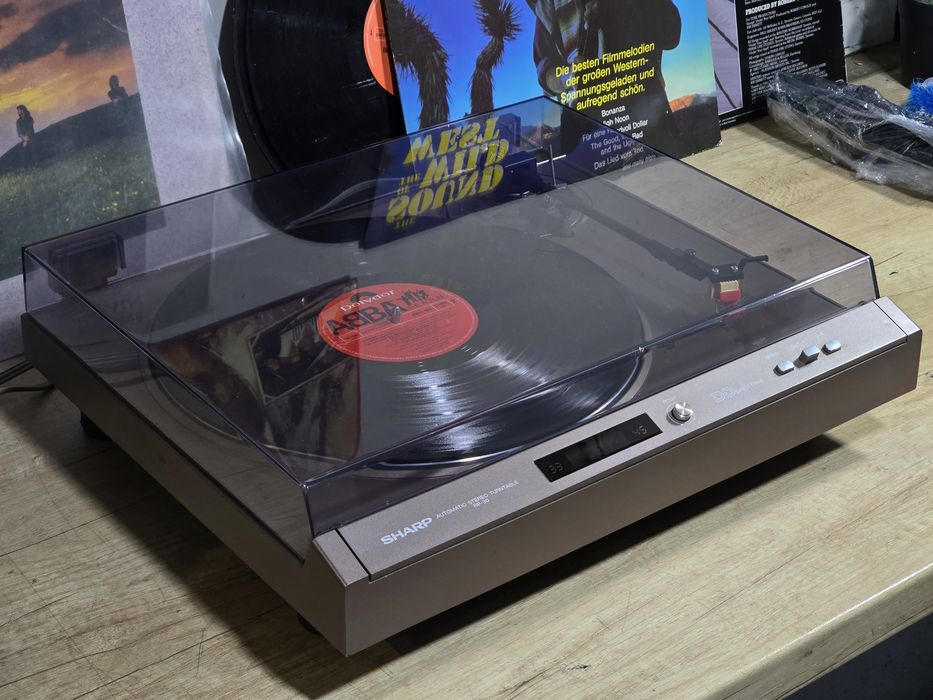 Pick-up SHARP RP-30, automatic stereo turntable, hifi audio vintage DD