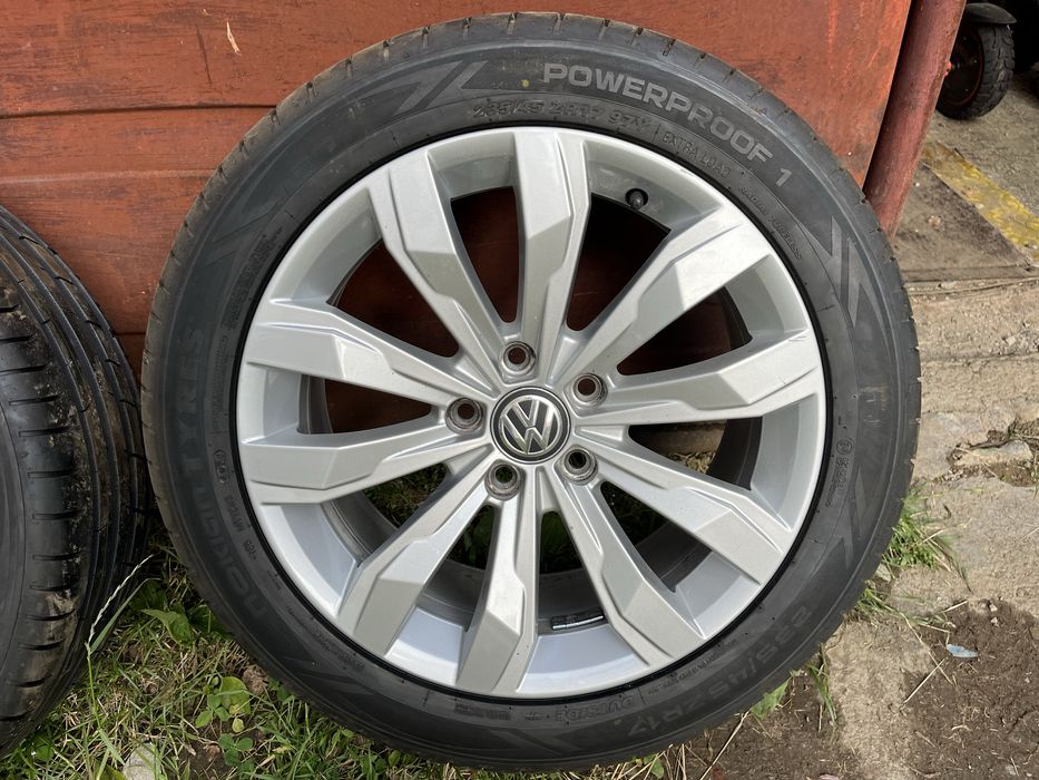 Roti originale VW R17 aliaj cu anvelope noi