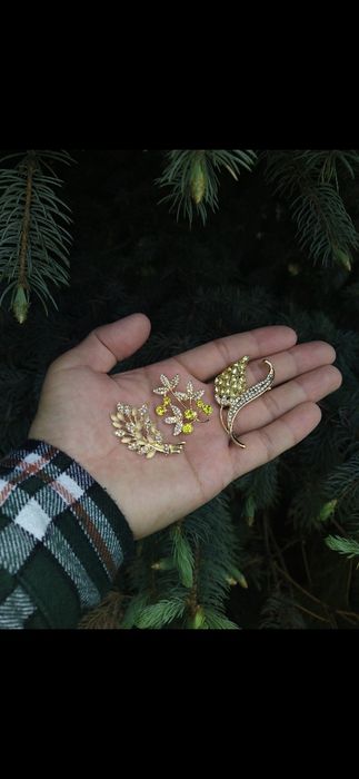 Броши украшения очки