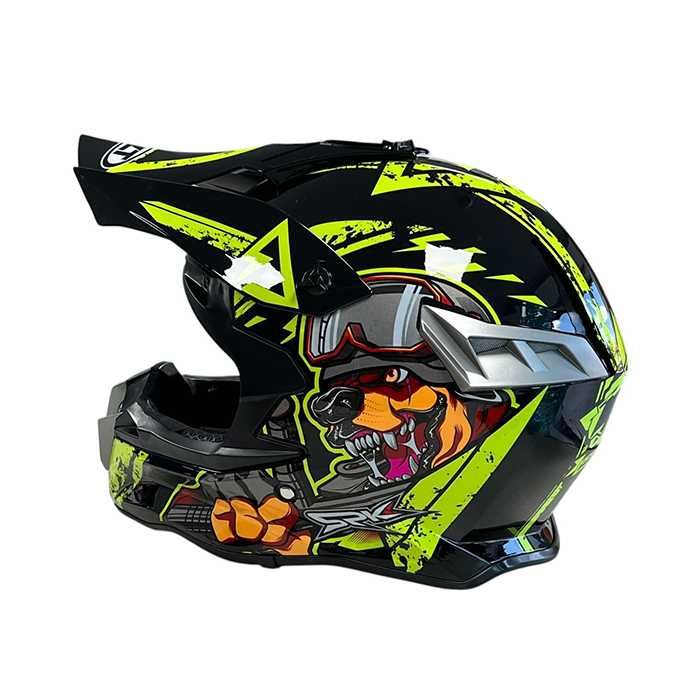Мотокрос каска 188 - Black/Yellow