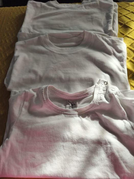 Pantaloni zara si bluze albe simple h&m 104