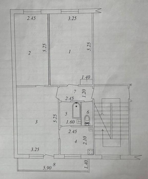 Массив Феруза продаётся 3-х комнатная квартира