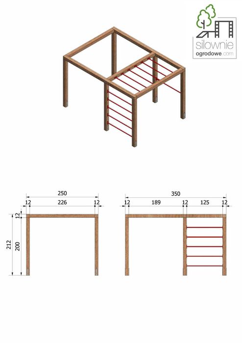 Детска катерушка / фитнес конструкция за двор