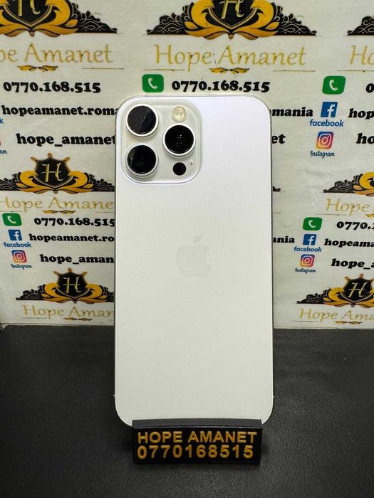 Hope Amanet P3 Iphone 16 Pro Max / 256 gb / 100% baterie