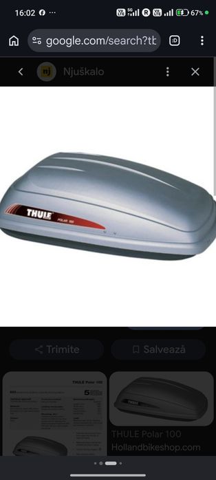 Cutie portbagaj 350 L Thule Polar 100