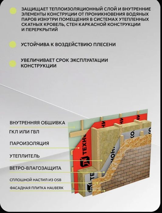 Пароизоляция Технониколь тип В
