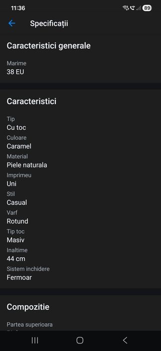 Cizme lungi până la genunchi din piele Queen, Caramel, mărimea 38
