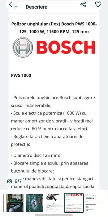 Polizor unghiular Bosh