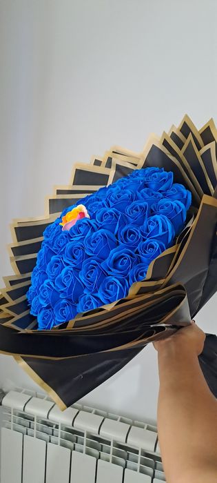 Buchet mare din flori din săpun