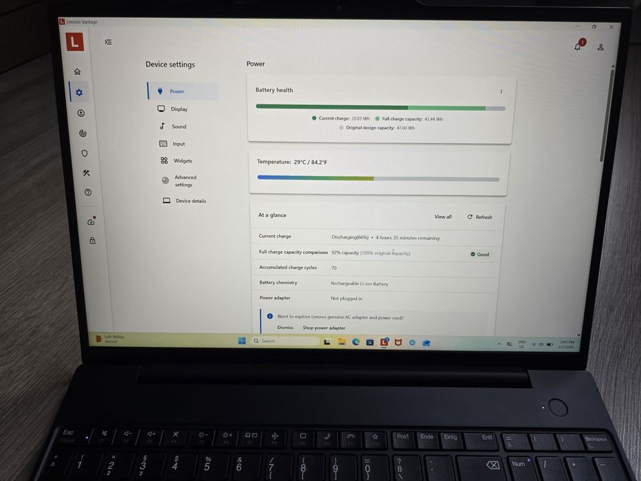 15.6 Ryzen 7 7730U 40GB Lenovo E16