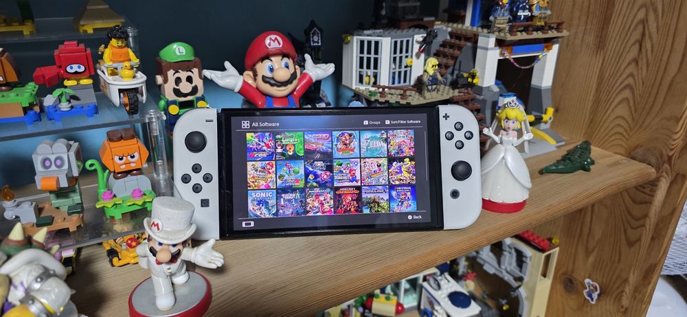 Consola Nintendo Switch OLED Modata 35 Jocuri Mario Zelda Pokemo