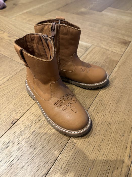 Сапожки из натуральной кожи для девочек (Zara)