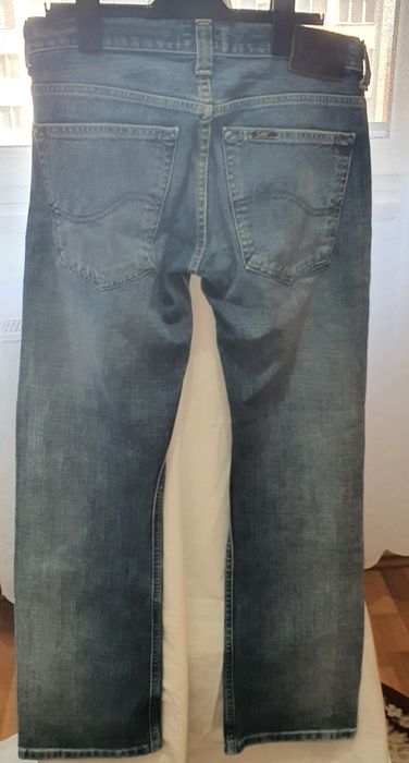 Blugi bărbați Lee W30 L32,button fly,straight fit,albastru