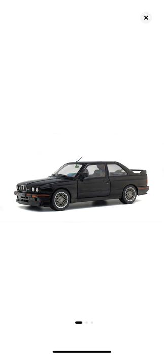 Macheta auto BMW E30 M3 Sport Evo 1990 negru, 1:18 Solido