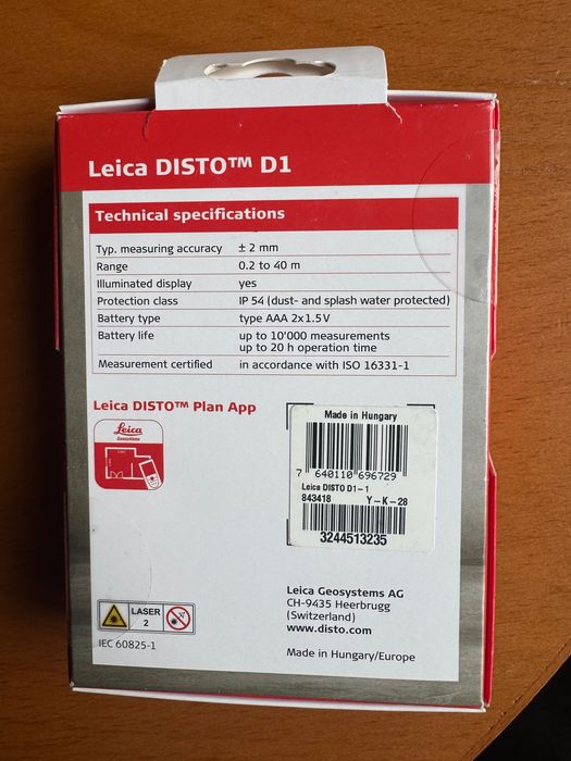 Лазерна ролетка LEICA Disto D1