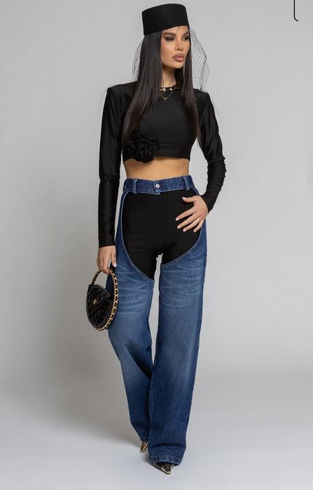 Дънки от две части Nikole Collection