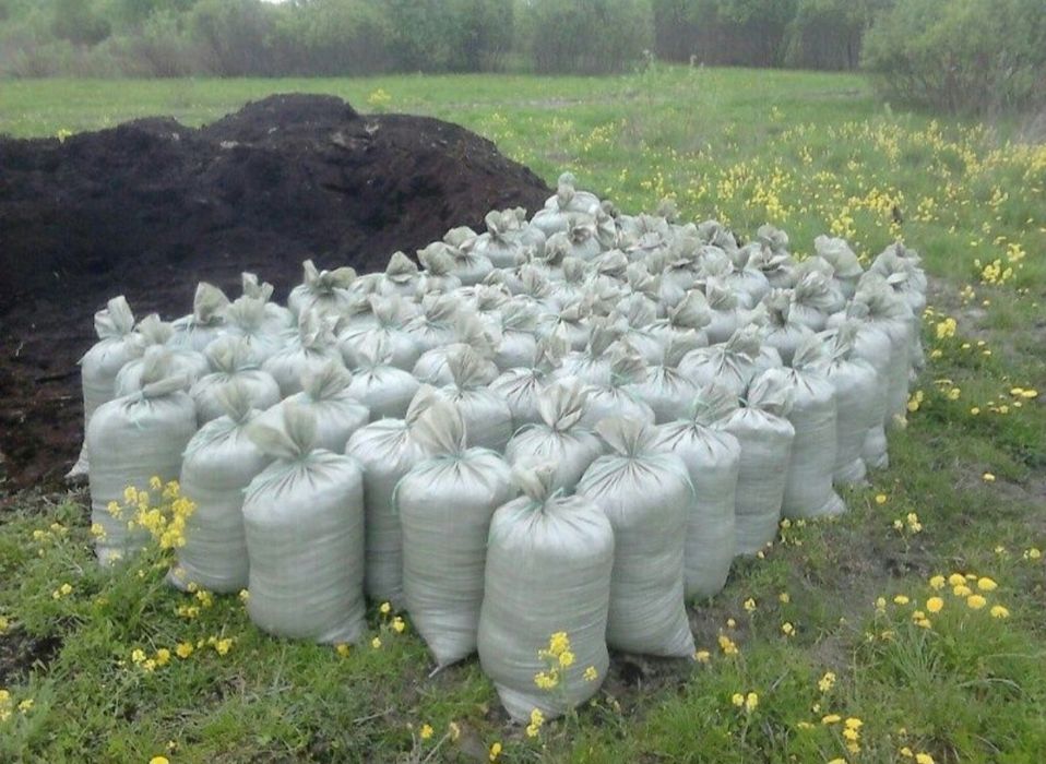 Перегной в мешках
