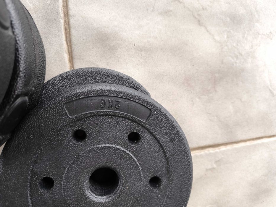 Дъмбели 2х10 Кг. И Един Бонус 5кг.