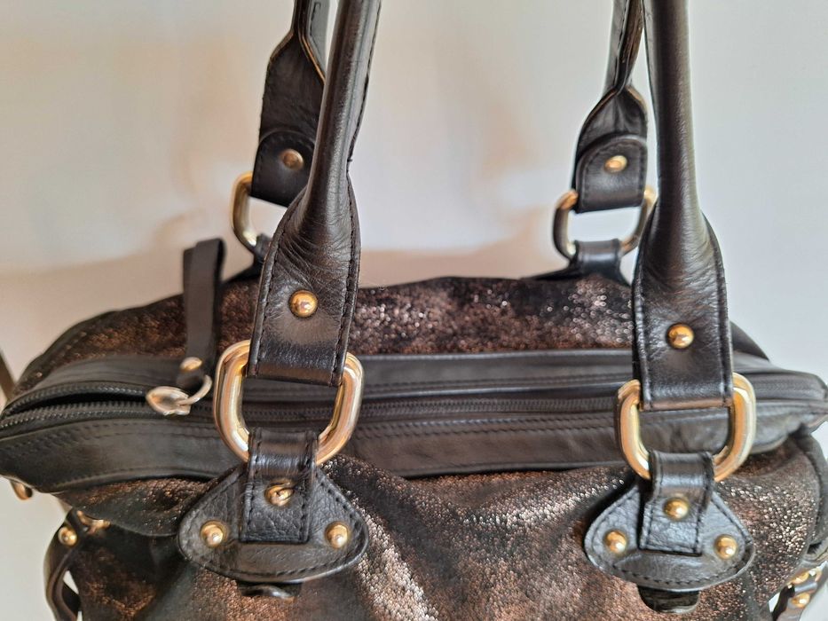 Италианска кожена чанта.