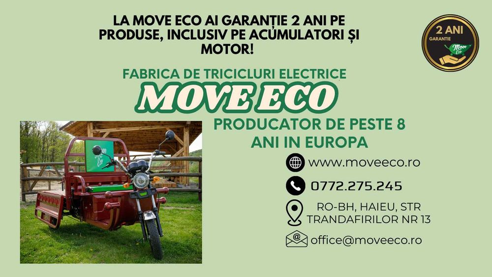 Triciclu electric adulti Cargo 500-EEC 60/45/pt drumurile publice