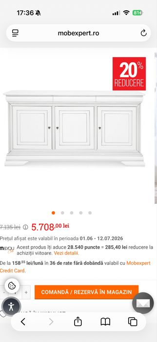 JAZZ Bufet 3 uși, 3 sertare Mobexpert