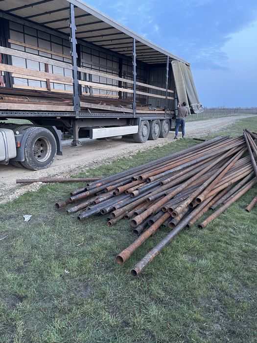 TEAVA TUBING pentru constructi hale fanare garaji stalpi gard cu mufa si filet