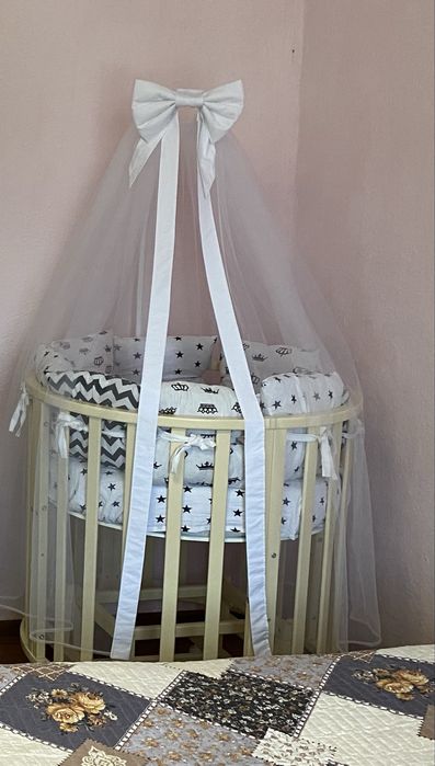 Манеж кровать 2в1